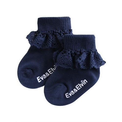 Baby black frilly best sale socks