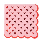 Scalloped Hearts Cocktail Napkin