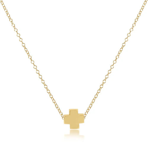 Enewton 16" Necklace Gold - Signature Cross Gold