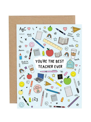 Best Teacher Greeting Card - Eden Lifestyle