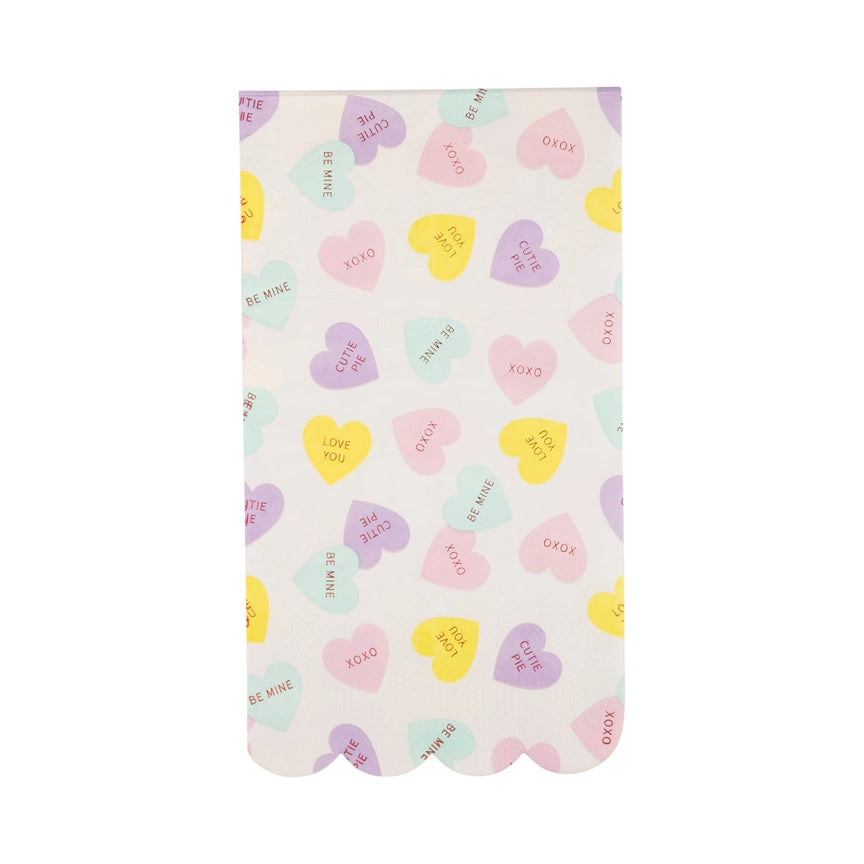 Conversation Hearts Napkins