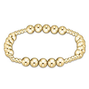 Enewton Classic Blissful Pattern 3mm Bead Bracelet - 6mm Gold - Eden Lifestyle