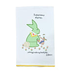 Spring Blooms Bunny Tea Towel