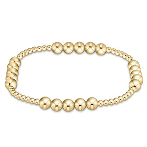 Enewton Classic Blissful Pattern 2.5mm Bead Bracelet - 5mm Gold