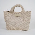 Bone Woven Mini Tote