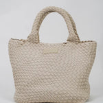 Bone Woven Tote