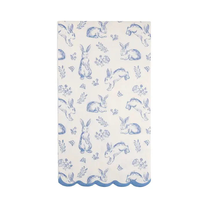 Bunny Toile Guest Napkin