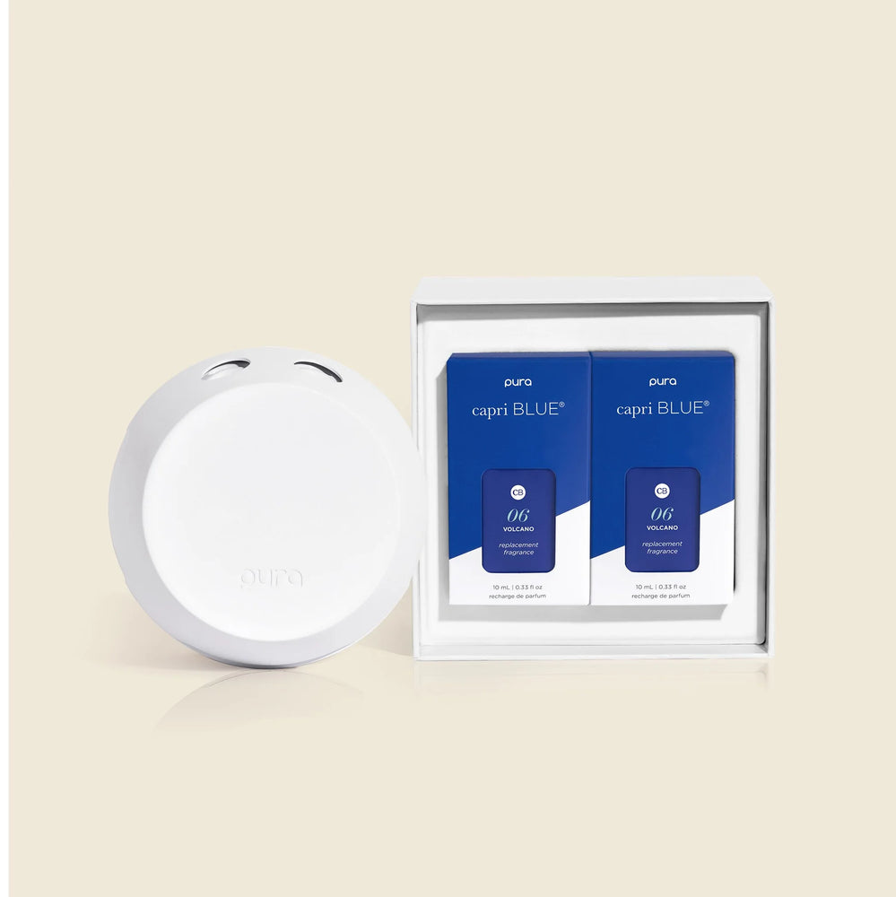 capri BLUE CB + Pura V4 Smart Home Diffuser Kit, Volcano