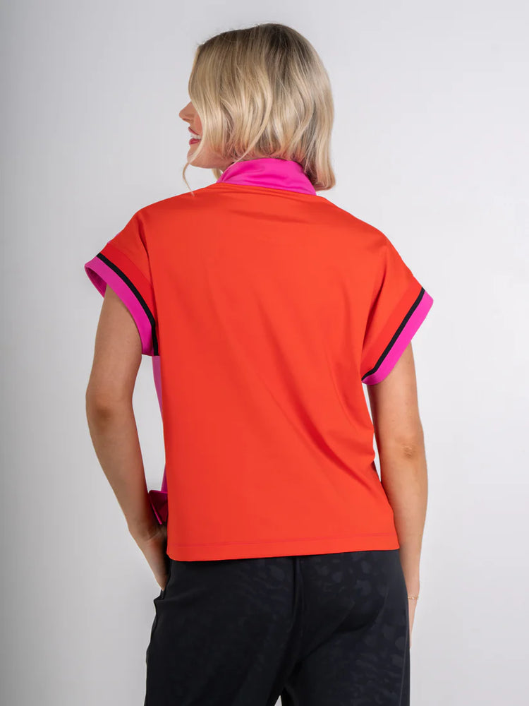 Poppy Pull-Over - Berry Color Block