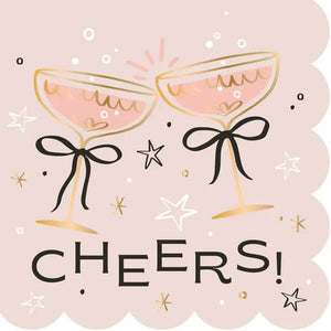 Cheers Bows - Foil - 20ct