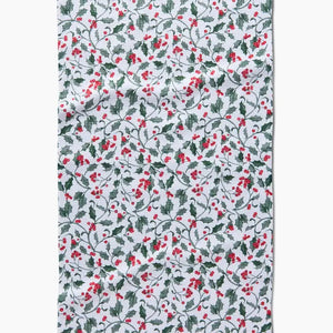 Christmas Holly Kitchen Tea Towel