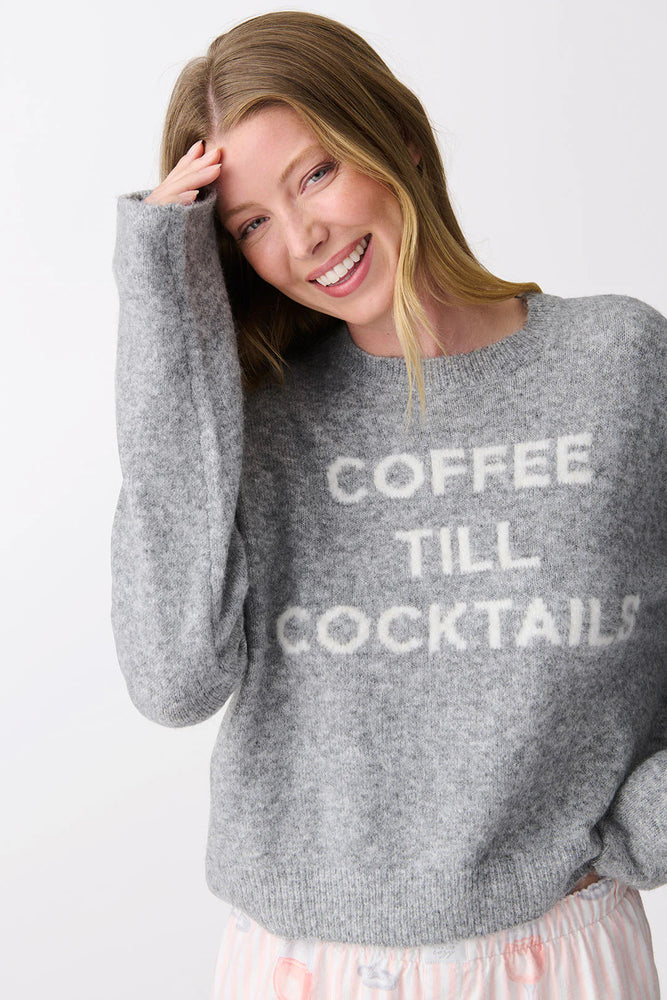 Coffee Till Cocktails Knit Sweater