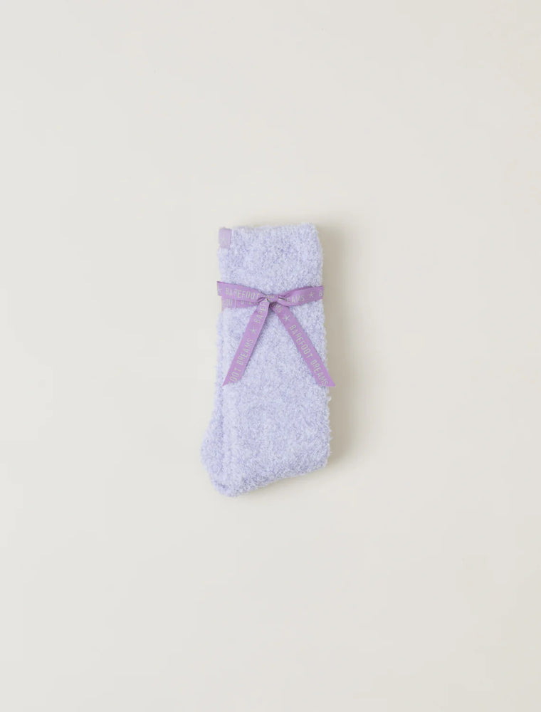 CozyChic® Youth Socks Heathered Lilac / White