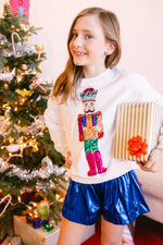 Queen of Sparkles Kids White Nutcracker Sweatshirt