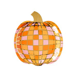 Disco Pumpkin Paper Plate Set