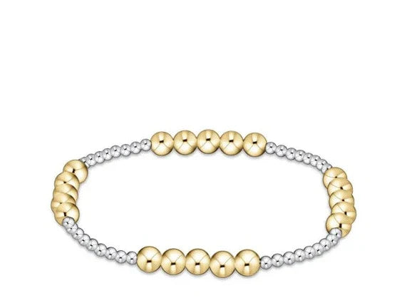 Enewton Classic Blissful 2mm Bead Bracelet - 4mm - Mixed Metal