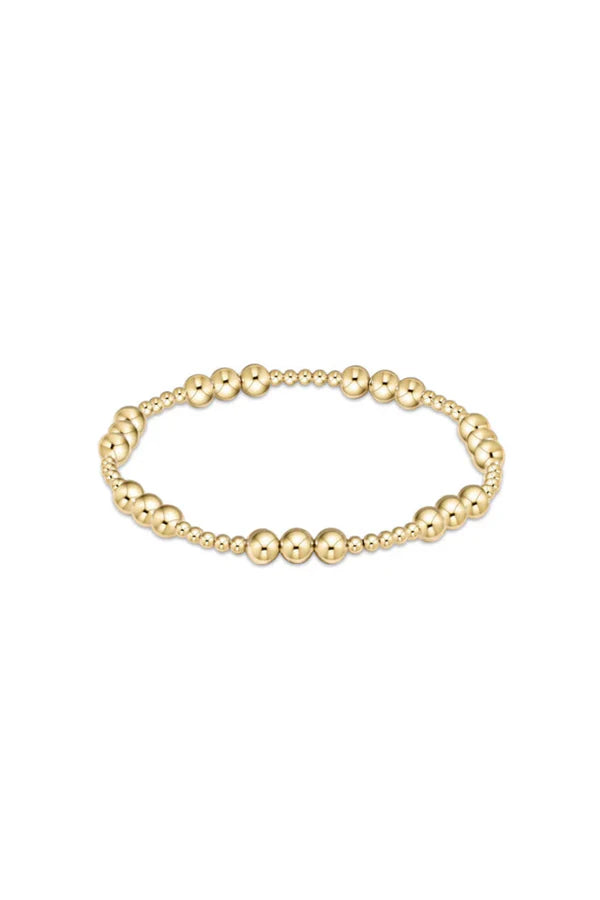 Enewton Classic Joy Pattern 5mm Bead Bracelet - Gold