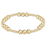 Enewton Classic Joy Pattern 6mm Bead Bracelet - Gold