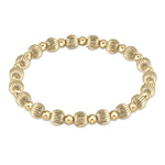 Enewton Dignity Grateful Pattern 6mm Bead Bracelet - Gold