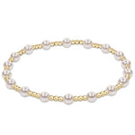 Enewton Egirl Classic Sincerity Pattern 4mm Bead Bracelet - Pearl