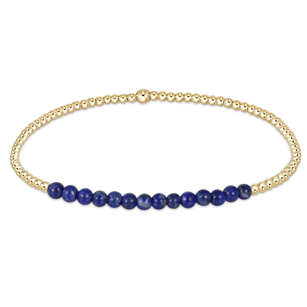 Enewton Gold Bliss 2mm Bead Bracelet - Lapis