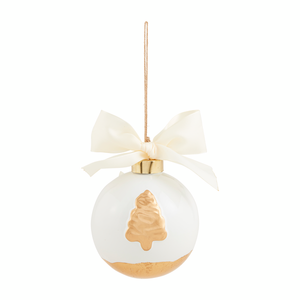 Gold Painted Ball Ornament