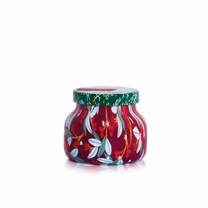 capri BLUE Holiday Pattern Play- Tinsel & Spice Petite Jar, 8 oz