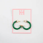 Hoo Hoops Minis - Kelly Green with Pearls