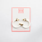 Hoo Hoops Minis - White with Pearls