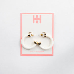 Hoo Hoops Minis - White with Pearls