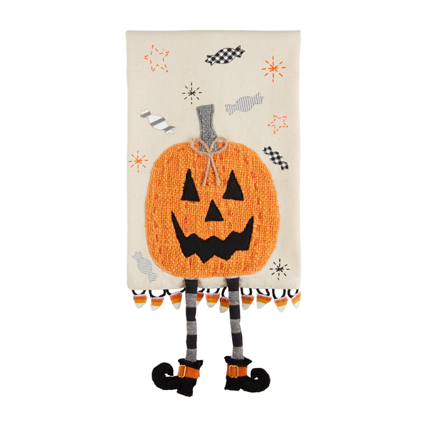 Jack-O-Lantern Dangle Leg Towel