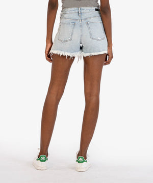 KUT from the Kloth Jane High Rise Long Denim Short - Eden Lifestyle