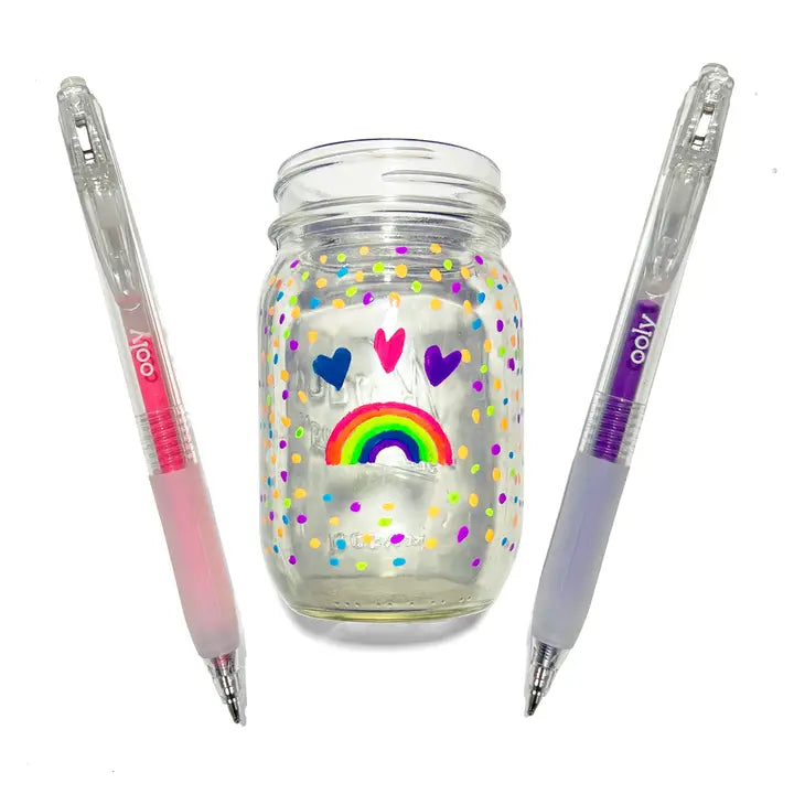 Jelly Gloss Neon Multi-Surface Deco Gel Pens - Set of 6