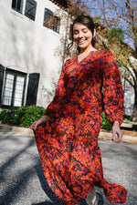 Jenny Maxi Dress - Fall Floral