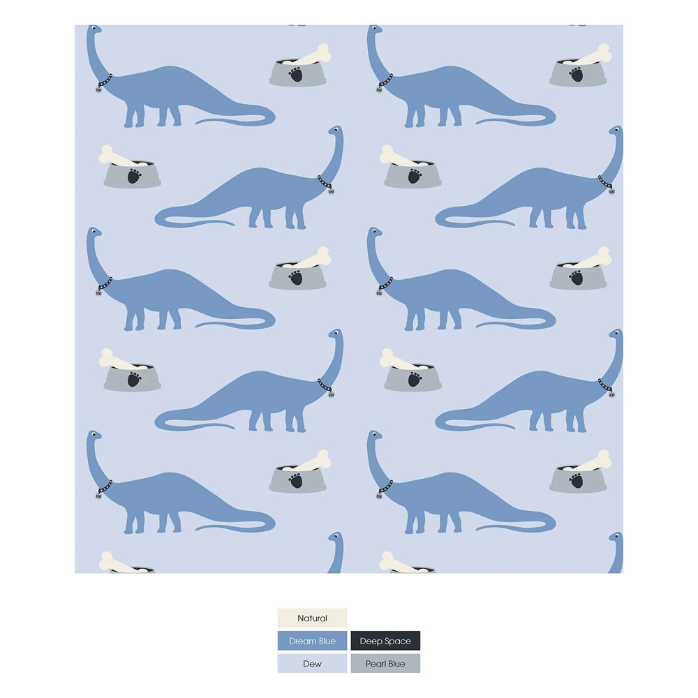 Kickee Pants Print Footie with 2 Way Zipper in Dew Pet Dino - Eden Lifestyle