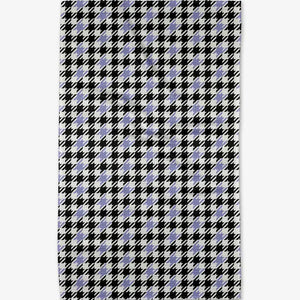 Lilac Houndstooth Kitchen Tea Towel