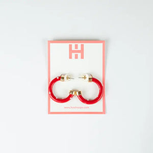 Hoo Hoops Minis - Red with Pearls