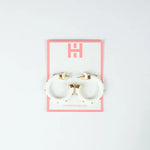 Hoo Hoops Minis - White with Gold Balls