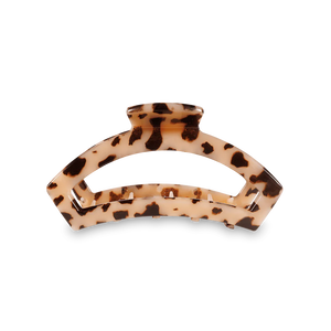 Open Blonde Tortoise Medium Hair Clip