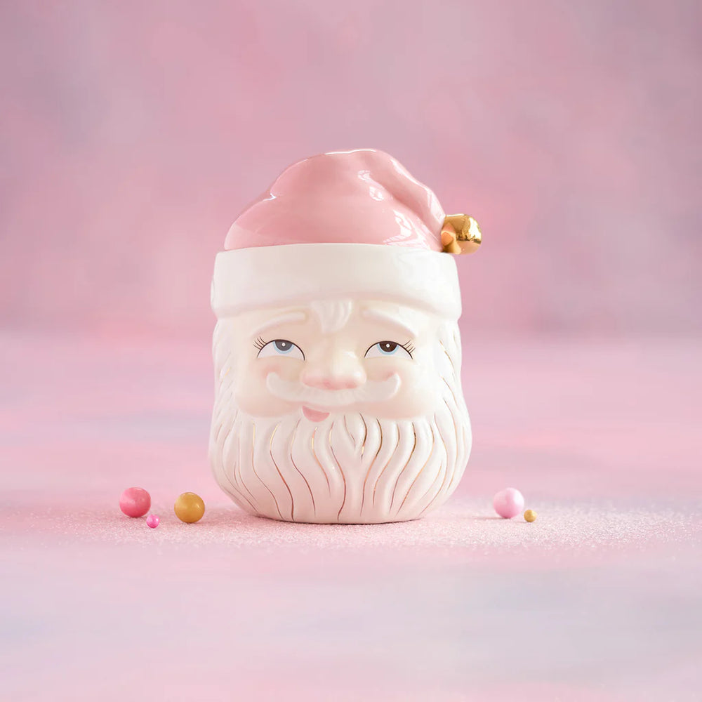 Papa Noel in Pink Cookie Jar