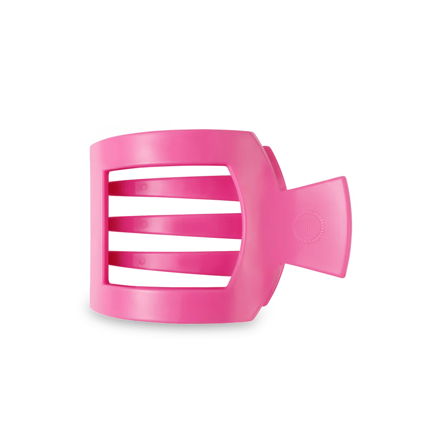 Paradise Pink Medium Flat Square Hair Clip