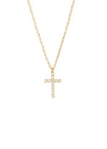 Pave Cross Necklace