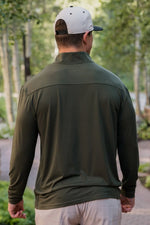 Performance Quarter Zip - Mallard Green