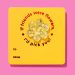 Pin w/ Gift Card - Friendship Flower - Gold Confetti