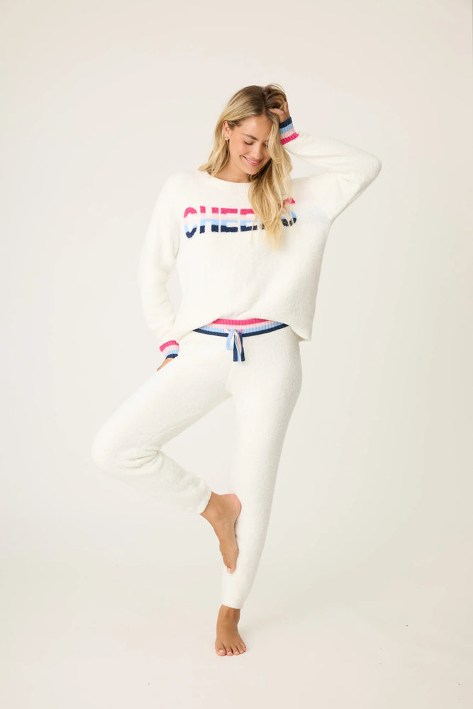 Marshmallow Party Cheers Snuggle Sweater and Pant Set