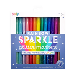 Rainbow Sparkle Glitter Markers - Set of 15