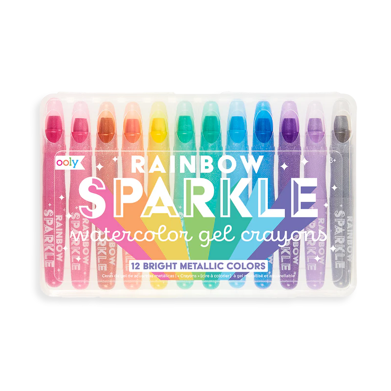 Rainbow Sparkle Watercolor Gel Crayons