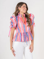 Posey Top - Geo Stripe