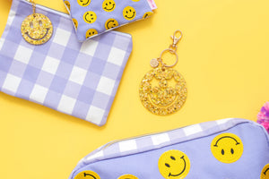 Smiley Stars Confetti Keychain