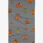 Striped Pumpkins Kitchen Tea Towel